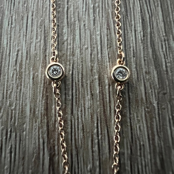 Tiffany & Co. Gold Heart Necklace with Silver Accents - Picture 4 of 10